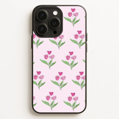 Pink Pattern - Floral  - Floral Phone Case for iPhone 12 Pro Max