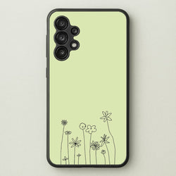Floral Outline - Floral  - Floral Phone Case for Galaxy A13
