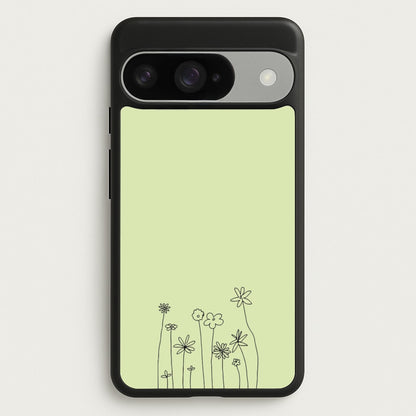 Floral Outline - Floral Phone Case for Google Pixel 10 / 10 Pro