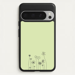 Floral Outline - Floral  - Floral Phone Case for Google Pixel 9 Pro XL
