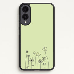 Floral Outline - Floral  - Floral Phone Case for Galaxy S25 Edge