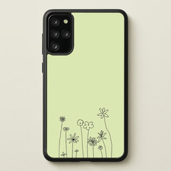 Floral Outline - Floral  - Floral Phone Case for Galaxy S20 Plus