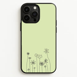 Floral Outline - Floral  - Floral Phone Case for iPhone 13 Pro Max