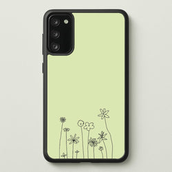 Floral Outline - Floral  - Floral Phone Case for Galaxy S20FE