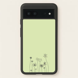 Floral Outline - Floral  - Floral Phone Case for Google Pixel 7