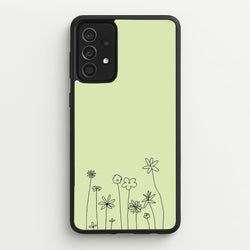 Floral Outline - Floral  - Floral Phone Case for Galaxy A52 / A52s