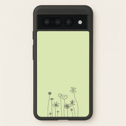 Floral Outline - Floral  - Floral Phone Case for Google Pixel 7 Pro