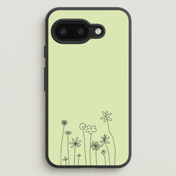 Floral Outline - Floral  - Floral Phone Case for Google Pixel 9a