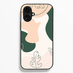 Abstract Leafs - Floral  - Floral Phone Case for iPhone 16 Plus