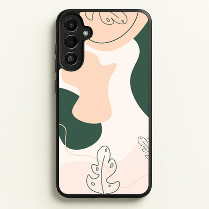 Abstract Leafs - Floral  - Floral Phone Case for Galaxy A34