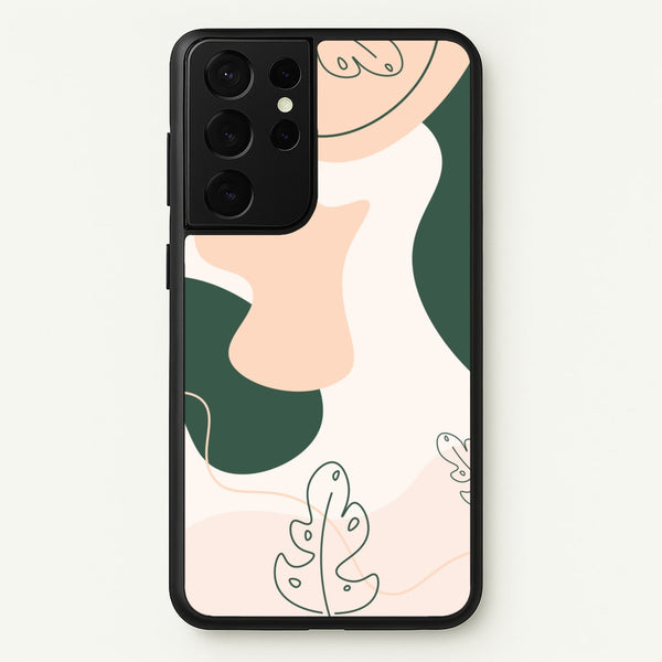 Abstract Leafs - Floral  - Floral Phone Case for Galaxy S21 Ultra