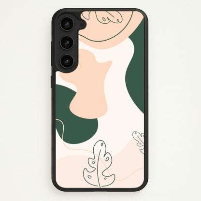Abstract Leafs - Floral  - Floral Phone Case for Galaxy S23