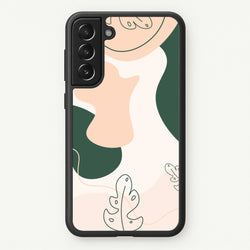 Abstract Leafs - Floral  - Floral Phone Case for Galaxy S21