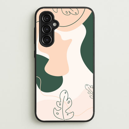 Abstract Leafs - Floral  - Floral Phone Case for Galaxy A14