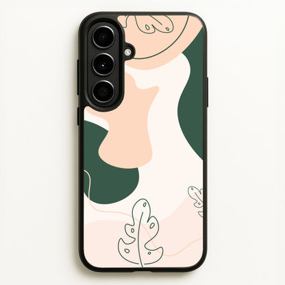 Abstract Leafs - Floral  - Floral Phone Case for Galaxy A56