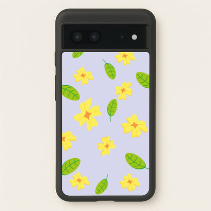 Yellow And Green Pattern - Floral  - Floral Phone Case for Google Pixel 7