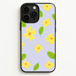 Yellow And Green Pattern - Floral  - Floral Phone Case for iPhone 11 Pro Max