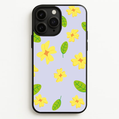 Yellow And Green Pattern - Floral  - Floral Phone Case for iPhone 11 Pro
