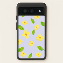 Yellow And Green Pattern - Floral  - Floral Phone Case for Google Pixel 8