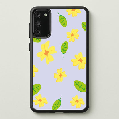 Yellow And Green Pattern - Floral  - Floral Phone Case for Galaxy A41