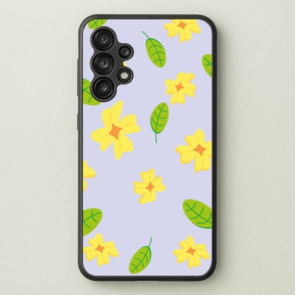 Yellow And Green Pattern - Floral  - Floral Phone Case for Galaxy A13