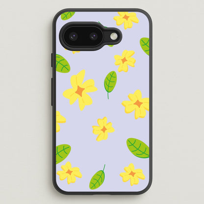 Yellow And Green Pattern - Floral  - Floral Phone Case for Google Pixel 9a