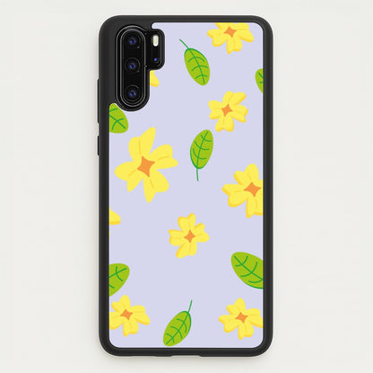 Yellow And Green Pattern - Floral  - Floral Phone Case for Huawei P30 Pro