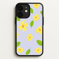 Yellow And Green Pattern - Floral  - Floral Phone Case for iPhone 11