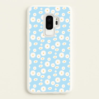 Blue Daisies - Floral  - Floral Phone Case for Galaxy S9 Plus
