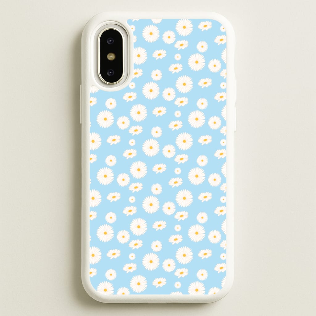 Blue Daisies - Floral  - Floral Phone Case for iPhone X / XS