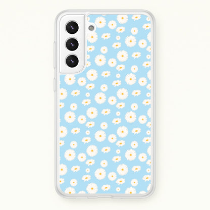 Blue Daisies - Floral  - Floral Phone Case for Galaxy S22 Plus