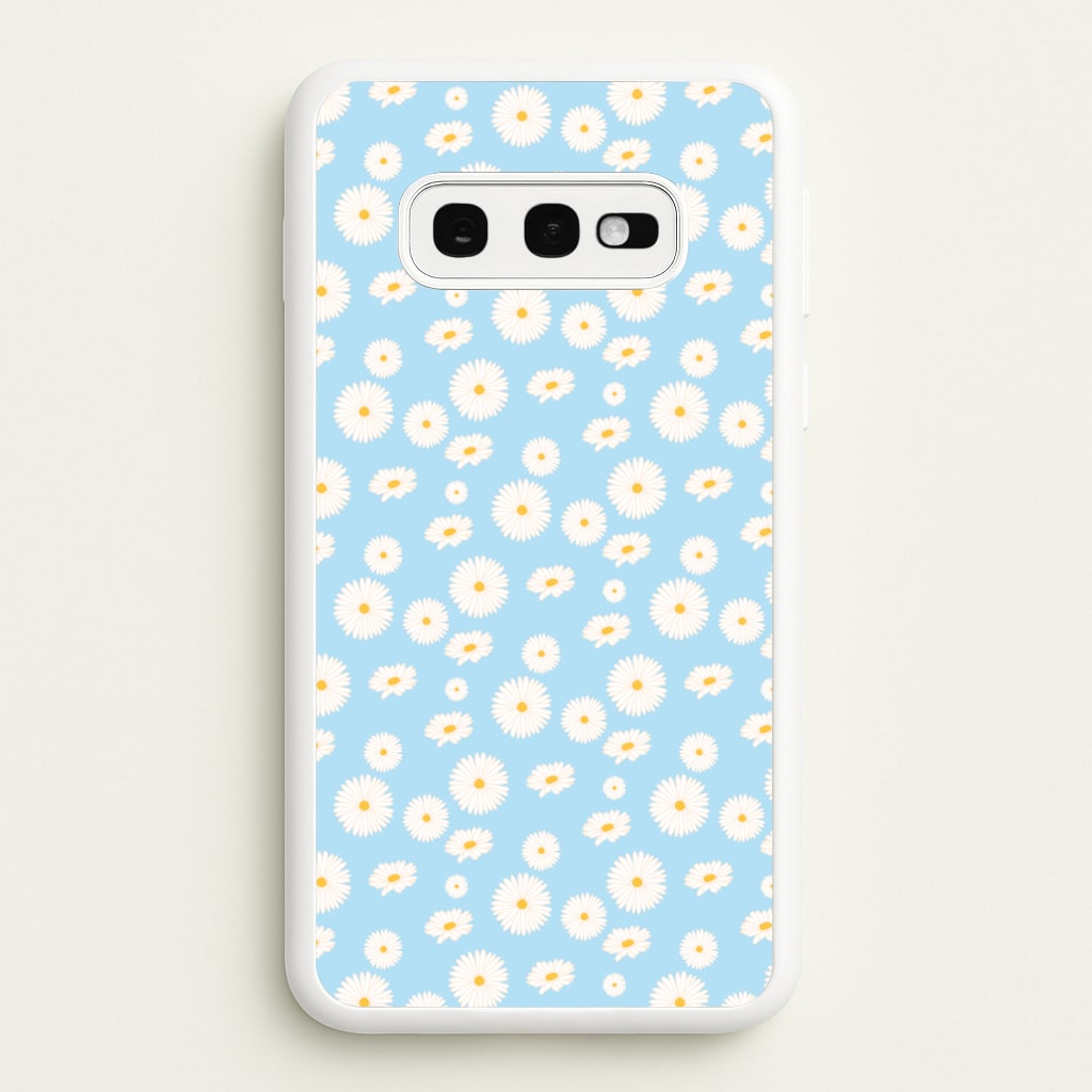 Blue Daisies - Floral  - Floral Phone Case for Galaxy S10e