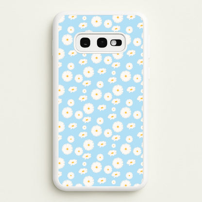 Blue Daisies - Floral  - Floral Phone Case for Galaxy S10e