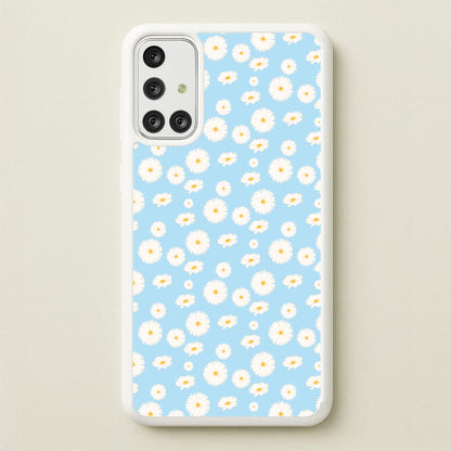 Blue Daisies - Floral  - Floral Phone Case for Galaxy A71