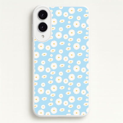 Blue Daisies - Floral  - Floral Phone Case for Galaxy S25 Edge