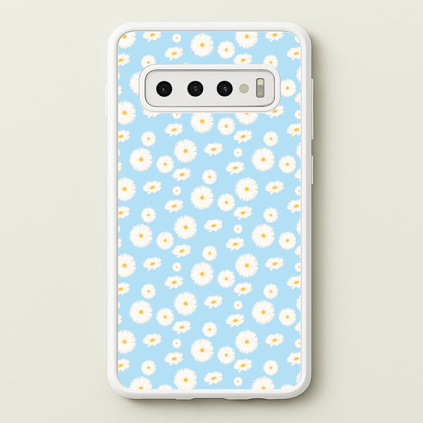 Blue Daisies - Floral  - Floral Phone Case for Galaxy S10