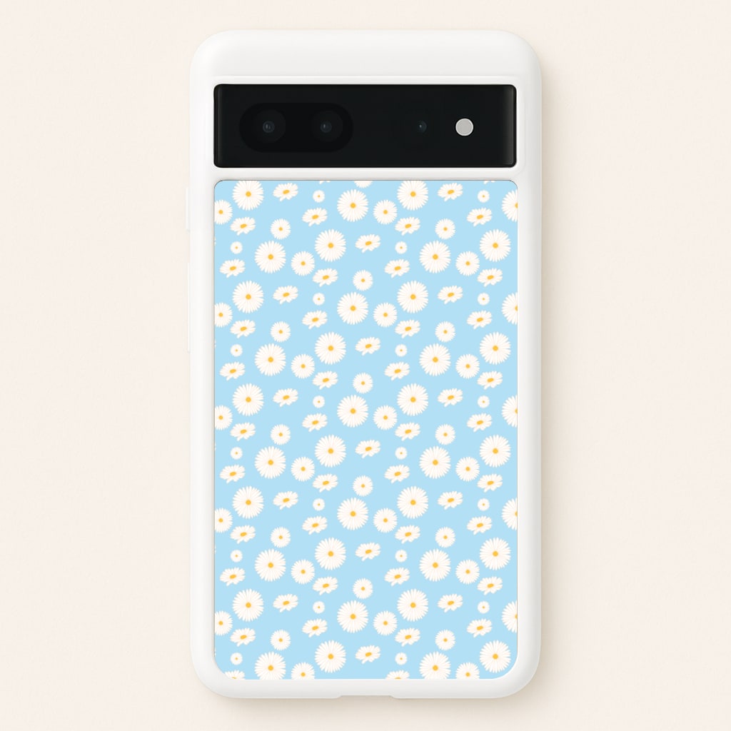 Blue Daisies - Floral  - Floral Phone Case for Google Pixel 7