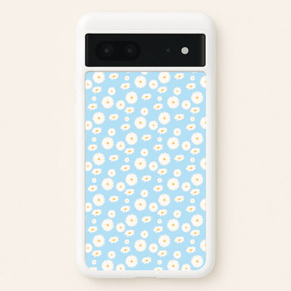 Blue Daisies - Floral  - Floral Phone Case for Google Pixel 7