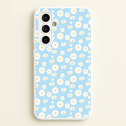 Blue Daisies - Floral  - Floral Phone Case for Galaxy A54