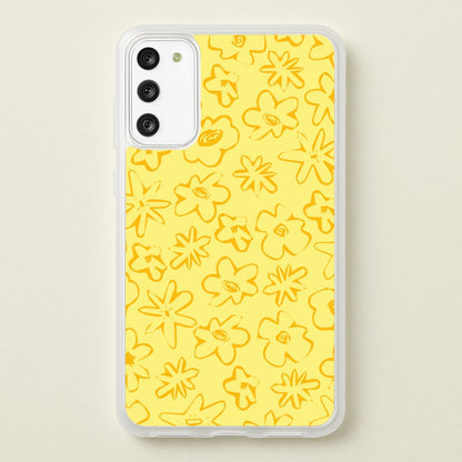 Yellow And Orange - Floral Patterns  - Floral Patterns Phone Case for Galaxy S20