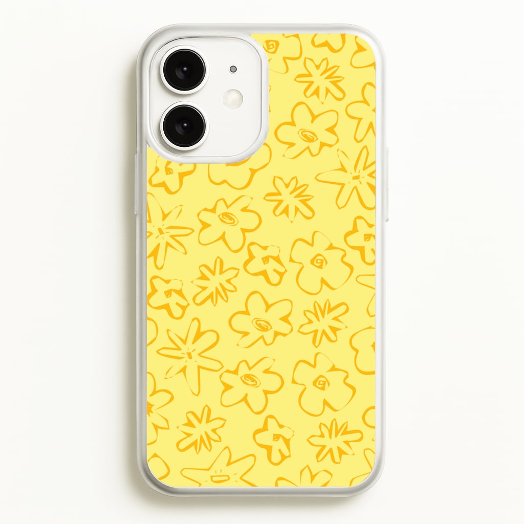 Yellow And Orange - Floral Patterns  - Floral Patterns Phone Case for iPhone 11