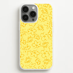 Yellow And Orange - Floral Patterns  - Floral Patterns Phone Case for iPhone 13 Pro Max