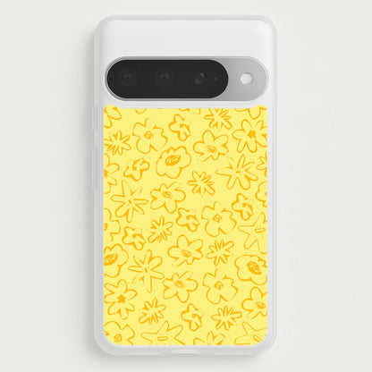 Yellow And Orange - Floral Patterns Phone Case for Google Pixel 10 Pro XL