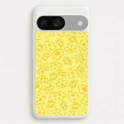 Yellow And Orange - Floral Patterns  - Floral Patterns Phone Case for Google Pixel 9 / 9 Pro