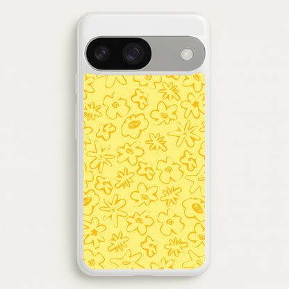 Yellow And Orange - Floral Patterns  - Floral Patterns Phone Case for Google Pixel 9 / 9 Pro