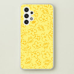 Yellow And Orange - Floral Patterns  - Floral Patterns Phone Case for Galaxy A13