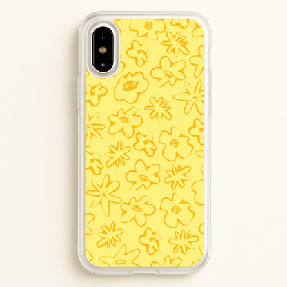 Yellow And Orange - Floral Patterns  - Floral Patterns Phone Case for iPhone X / XS