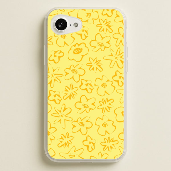 Yellow And Orange - Floral Patterns  - Floral Patterns Phone Case for iPhone 16e