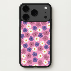 Pink, Purple And White Flowers - Floral Patterns Phone Case for iPhone 17 Pro
