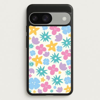 Playful Flowers - Floral Patterns  - Floral Patterns Phone Case for Google Pixel 9 / 9 Pro